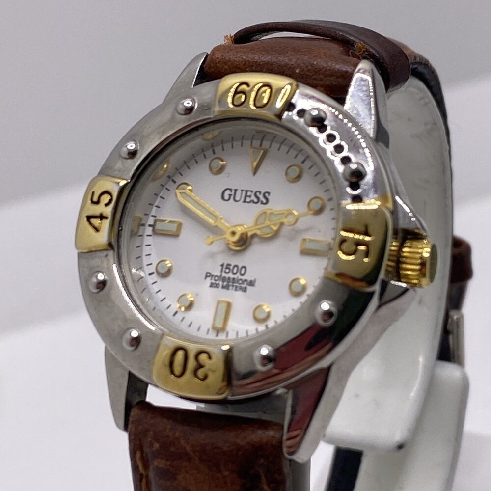 Vintage Guess 1995 Womans Watch Works New Battery